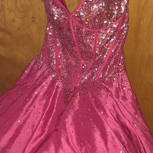 Strapless Pink Dress